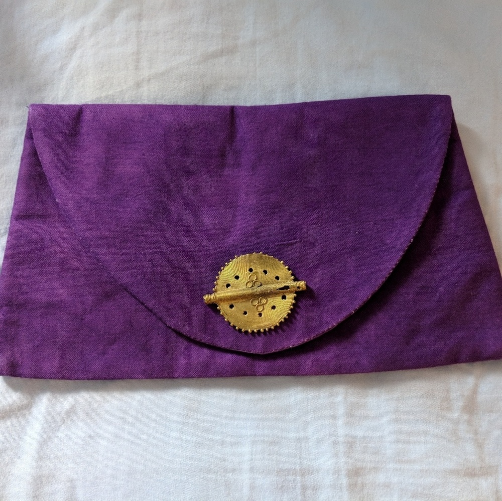 Amani Ya Juu Peace Purple Clutch Fairtrade Kenya